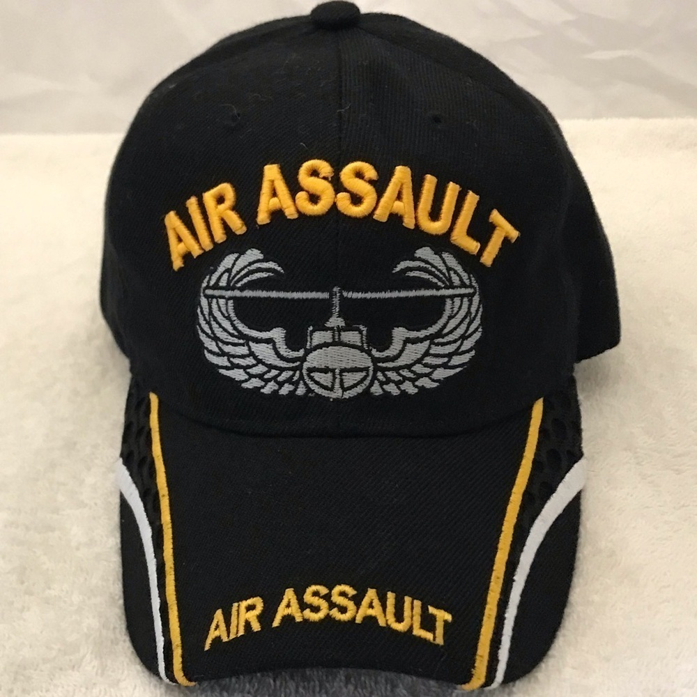 U.S. Warriors for U.S. Army Air Assault School Adjustable Black Ball Cap